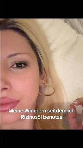 Rizinusöl auf die Wimpern funktioniert 🔮
