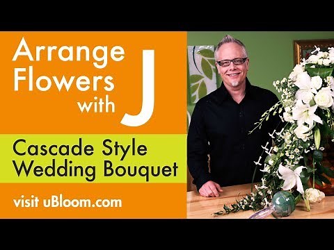 How to Arrange Flowers- A Cascading Wedding Bouquet!