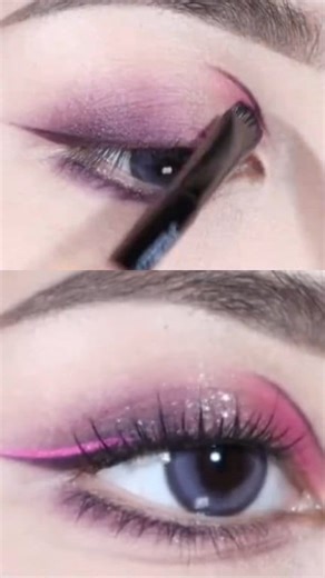 Pink Black Eyeshadow #tutorial #videos #fbreelsvideo | Rosemarie Gumactang Quirante