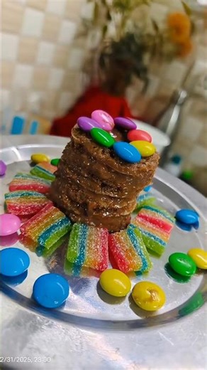First time I try this cake 😆simple mini bread cake| #bread #choclate #trendingshorts #newyear #2026