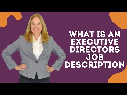 What is an Executive Directors Job Description