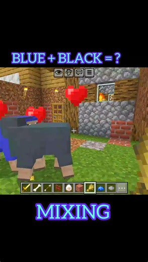 try to mix this two colour in #minecraft #shorts