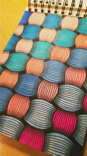 “Relaxing Pattern Art ✨ Soothing Lines & Colors” #artshorts #satisfying #relaxingart #patternart