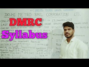 DMRC Syllabus 2018|| Delhi Metro Rail Corporation LTD.