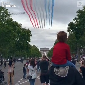 65K views · 2K reactions | Although celebrations for Bastille Day were scaled down due to the coronavirus, the Air Force’s Patrouille de France jets still performed the traditional flyover over the Arc de Triomphe in Paris. https://abcn.ws/2ZsRsYl | ABC News | Facebook