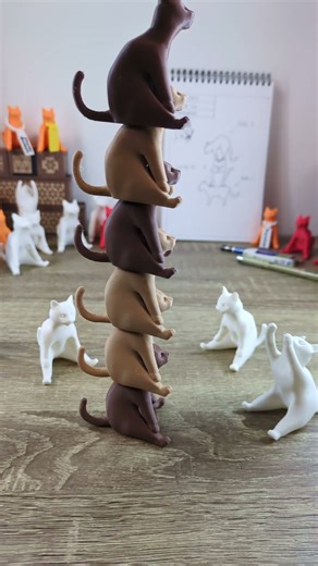 Design N.33 - Goal Cats #3dprinting #art