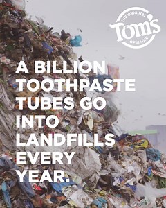 How do you help stop over a billion toothpaste tubes from going into landfills a year? Invent a first of its kind recyclable tube and then share it with the world. #Sustainability #SustainableLiving #Natural #DoGood | Tom's Of Maine