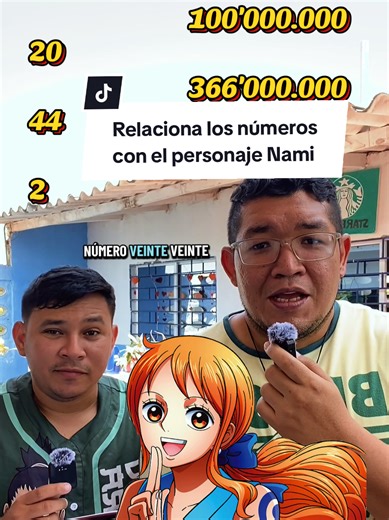 La relación de Números y Nami en One Piece