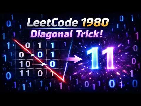 LeetCode 1980: Find Unique Binary String Explained (Diagonal Trick + Java Solution)