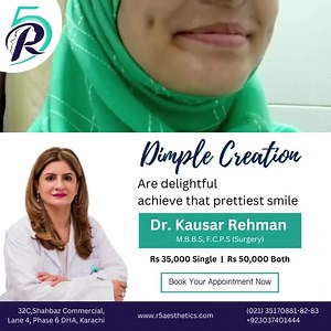 25 reactions · 12 comments | A Charming Smile for everyone with Dimple Creation. Please Call For Appointment  03037401444  021-35170881-3 #dimplecreation #dimpleplasty #dimplecreationsurgery #R5aestheticsandhealthcare | R5 Aesthetics And HealthCare | Facebook