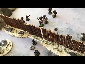 Creating Wooden Stockade Walls For Scenery
