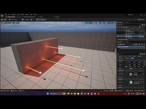 Unreal Engine 5 Laser Beam Scale Using Line Trace