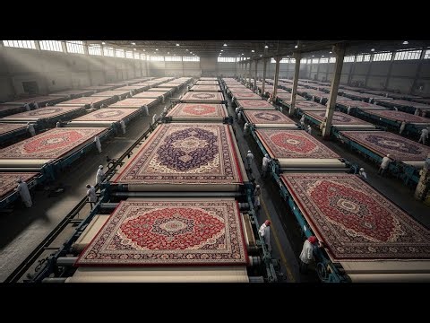 The Manufacturing of Silk Rugs Knotting Million Threads for Intricate Patterns