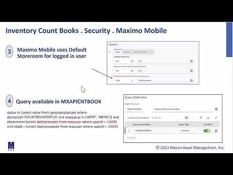 MAS: Inventory Count Books