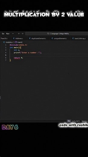 C language basic but important concept⚡#codingjourney#cprogramming#learncoding#codingshorts#shorts