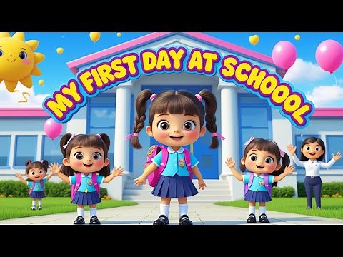 🎒 My First Day at School | Heartwarming Kids Poem & Animation ✨| Nikka Hero Poems | Learning Rhymes✨