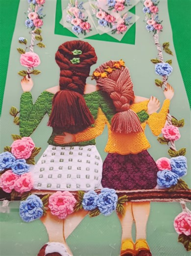 3D embroidery look heat transfer stickers #ndcollection #eidcollection2026 #foryou #viral #3dembroidery