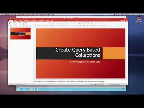 Creating a query based Collection in SCCM