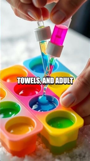 Color Currents Ice Cube Garden at Home