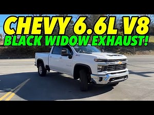 2024 Chevy Silverado 2500HD 6.6L V8 Exhaust Sound w/ Black Widow Neighbor Hater!