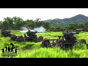 40mm Bofors L/60 Artillery Shooting Exercise