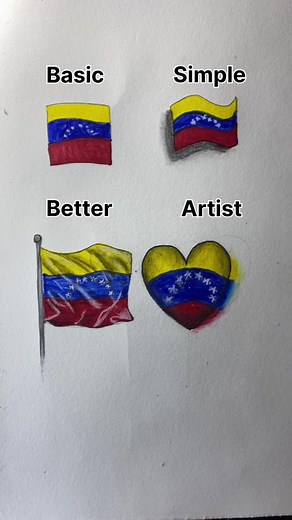 How to draw venezuela flag ! #dessin