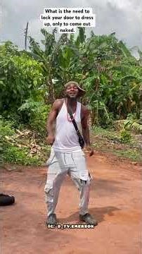 What is the need to lock your door to dress up, only to come out naked. #viral #trending #reels #fyp