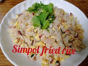 very simple fried rice//easy cooking
