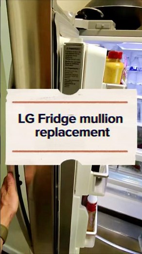 LG French door fridge, mullion replacement.
