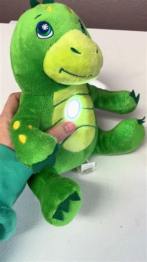 Flashlight Friends Dinosaur Dragon Green 9" LED Night Light Plush Soft Toy 2013