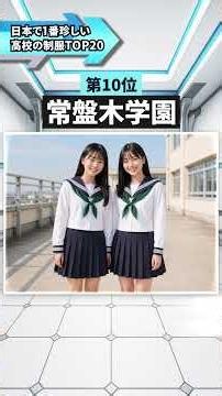 【2026最新】日本で1番珍しい高校の制服TOP20 #珍しい #高校 #制服 #ランキング