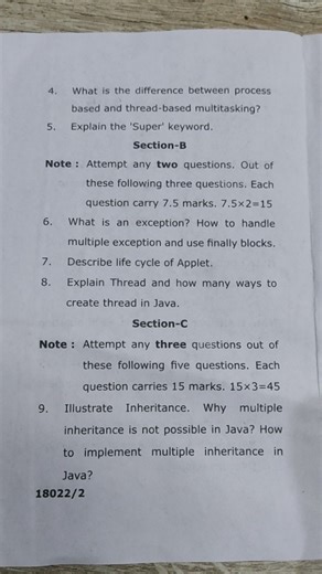 Java Programming And Dynamic Webpage Design (502)//Question Paper December 2025//#exam#ccsu#bca5sem😲