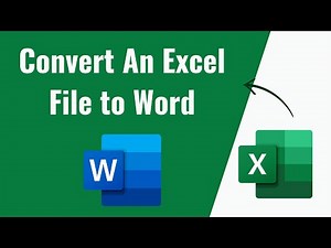 How to convert an Excel file to MS Word Document