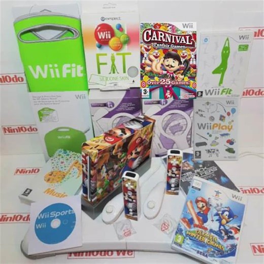 Nintendo Wii Console - Refurbished With Some New Accessories and Re-cellophane Wrapped Games. 100% Tested, Cleaned and Working. Perfect Gift - Etsy UK