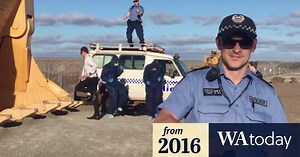 WA country and metropolitan police take up the running man challenge