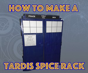 How to Make a TARDIS Spice Rack