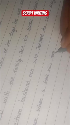 script writing practice # Theju's class