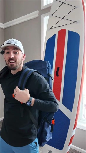 This is my first inflatable paddle board & it was affordable #paddleboarding #paddleboard