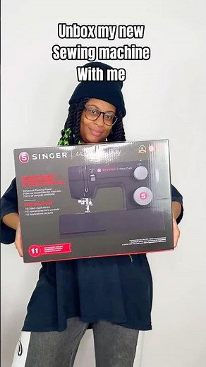 Unbox my new sewing machine with me ! Singer Heavy Duty 4432 🖤 #singersewingmachine