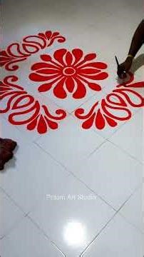 How to draw a floor alpona #shorts #art #painting