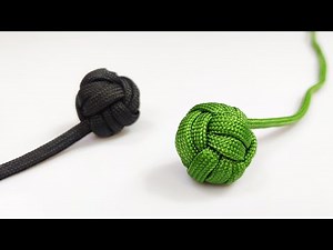 球型繩結 How to Make a Monkey's Fist with No Marble / Ball Bearing Tutorial Узел Обезьяний кулак