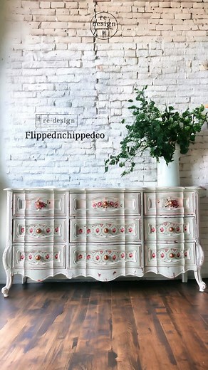 ✨ Prepare to be enchanted by this absolutely gorgeous makeover by @flippednchippedco ! 💖 Her dresser is a shabby chic dream come true. 🌸 From the distressed finish to the delicate details, every aspect of this piece exudes elegance and charm. 😍 Who else is swooning over this stunning transformation? #FurnitureMakeover #dressermakeover #shabbychic "This dresser has been a true labour of love so many hurdles to conquer but I had a vision for her and hard work prevailed. Her hardware was missing