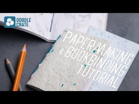 How to Turn Homemade Paper into Personal Notebooks