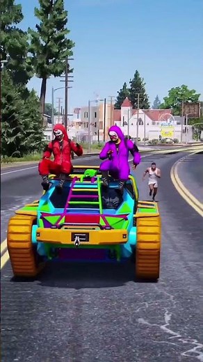 Spiderman helps Franklin - GTA V Theme Song Cover (Coffin Dance) #gta #coffindance