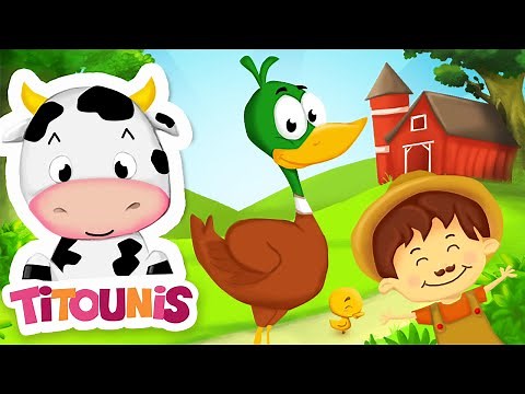 Dans la ferme de mathurin + Comptines et Chansons Titounis #comptine
