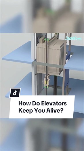How Do Elevators Keep You Alive? #howitworks #3d #3danimation #jaredowen #jaredowenanimation