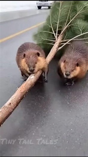 Wait Till You See HOW This Beaver Moves a Tree #coevolution