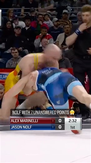 Jason Nolf was scoring points in a HURRY! #wrestlingtrials24 | NBC Olympics & Paralympics