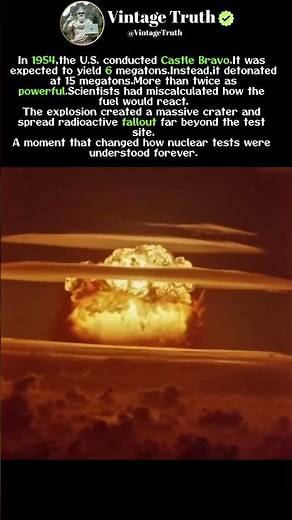 Castle Bravo – The Most Powerful U S Nuclear Test #history #castle #ww2