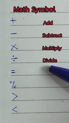 math symbol english language #english #learnenglish | Suneasytechnique
